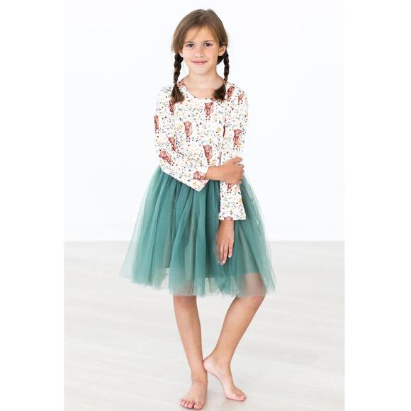 Mila & Rose Florals On The Farm Girls Tutu Dress 5/6 NWT - Picture 1 of 5